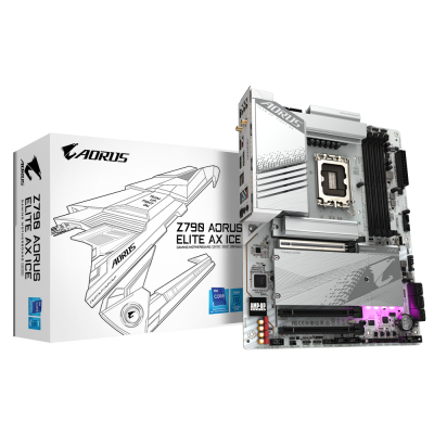 Tarjeta Madre AORUS ATX Z790 AORUS ELITE AX ICE, S-1700, Intel Z790 Express, HDMI, 192GB DDR5 para Intel