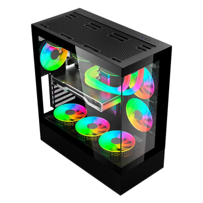 Gabinete Balam Rush Tank Super 9200 TB, Midi-Tower, ATX/Micro-ATX/Mini-ITX, USB 2.0/3.0, sin Fuente, 3 Ventiladores Instalados, Negro