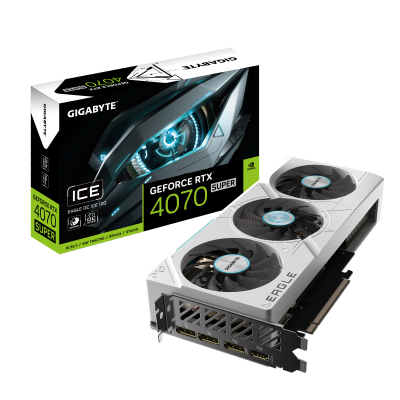 Tarjeta de Video Gigabyte NVIDIA GeForce RTX 4070 SUPER EAGLE OC ICE, 12GB 192-bit GDDR6X, PCI Express 4.0