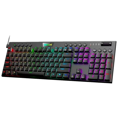 K619-RGB-SP HORUS BLACK TECLADO REDRAGON 100% ESPAÑOL RED
