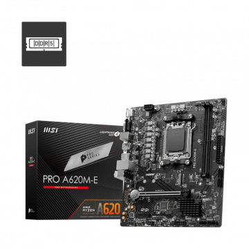 Tarjeta Madre MSI Micro-ATX PRO A620M-E, S-AM5, AMD A620, HDMI, 96GB DDR5 para AMD