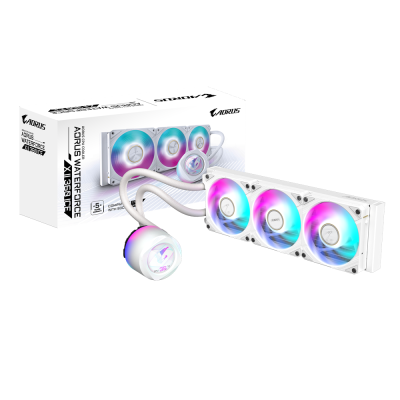 AORUS WATERFORCE X II 360 ICE Enfriamiento Líquido para CPU, 3x 120mm, 800 - 2400RPM, Blanco