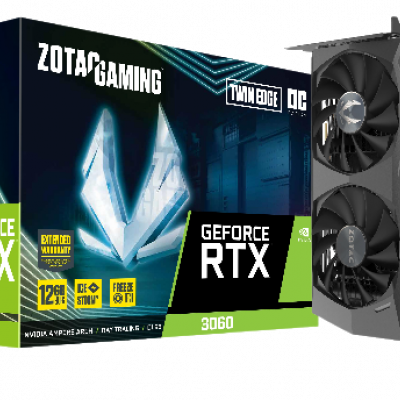 Tarjeta de Video Zotac NVIDIA GeForce RTX 3060 Gaming Twin Edge, 12GB 192-bit GDDR6, PCI Express x16 4.0