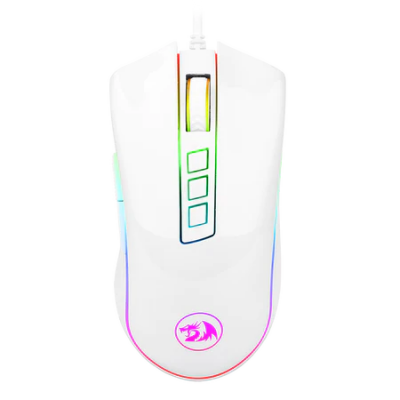 Mouse Gamer Redragon Óptico Cobra M711, Alámbrico, USB A, 5000DPI, Blanco