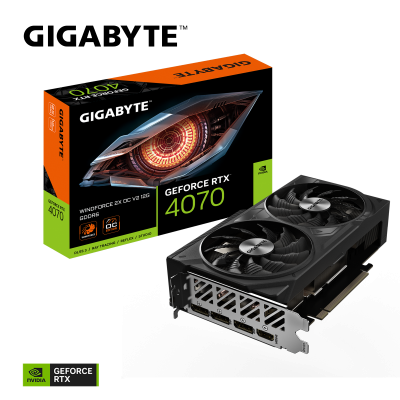 Tarjeta de Video Gigabyte NVIDIA GeForce RTX 4070 WINDFORCE 2X OC V2 12G, 12GB 192-bit GDDR6, PCI Express x16 4.0