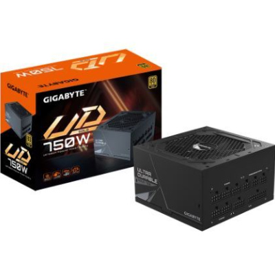 Fuente de Poder Gigabyte UD750GM 80 PLUS Gold, Modular, 24-pin ATX, 120mm, 750W