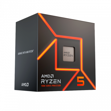 Procesador AMD Ryzen 5 7600X, S-AM5, 4.70GHz, Six-Core, 32MB L3 Cache - no Incluye Disipador