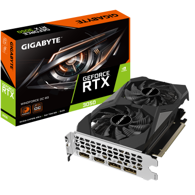 Tarjeta de Video Gigabyte NVIDIA GeForce RTX 3050 WINDFORCE OC 6G, 6GB 96-bit GDDR6, PCI Express 4.0