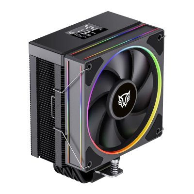 Disipador CPU Balam Rush Heliux Pro HEX65, 120mm, hasta 2200RPM, Negro