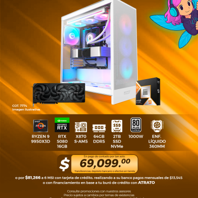 PC GAMER AMD Ryzen 9 9950X3D, RTX 5080 16GB, 64GB RAM, 2TB SSD