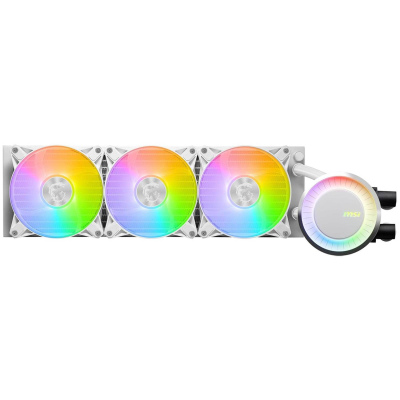 MSI MAG CORELIQUID E360 White Enfriamiento Líquido para CPU ARGB, 3x 120mm, 1000 - 3000RPM, Blanco