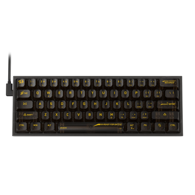 K617CTB RGB FIZZ TRANSPARENTE BLACK TECLADO REDRAGON ING RED