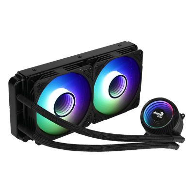 Aerocool Mirage L240 Enfriamiento Líquido para CPU, 2x 120mm, 600 - 1800RPM, Negro