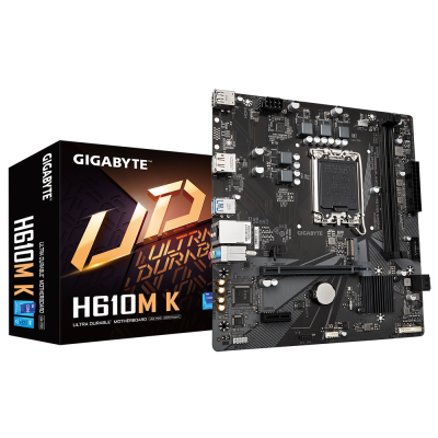Tarjeta Madre Gigabyte Micro-ATX H610M K, S-1700, Intel H610 Express, HDMI, 64GB DDR4 para Intel