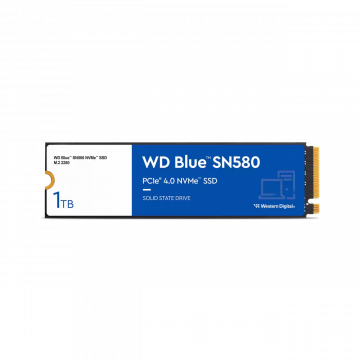 SSD Western Digital WD Blue SN580 NVMe, 1TB, PCI Express 4.0, M.21