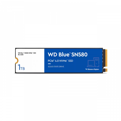 SSD Western Digital WD Blue SN580 NVMe, 1TB, PCI Express 4.0, M.2