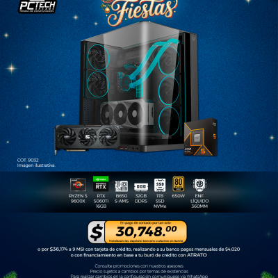 PC GAMER AMD Ryzen 5 9600X, RTX 5060 Ti 16GB, 32GB RAM, 1TB SSD