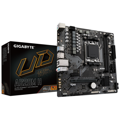Tarjeta Madre Gigabyte A620M H, Micro-ATX, Socket AM5, AMD A620, 96GB DDR5, HDMI/DP para AMD