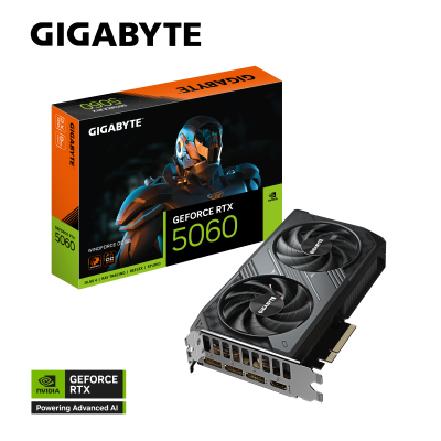 Tarjeta de Video Gigabyte NVIDIA GeForce RTX 5060, 8GB 128-bit GDDR7, PCI Express 5.0