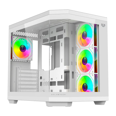 Gabinete Balam Rush Tank Super 9600 TB, Midi-Tower, ATX/Micro-ATX/Mini-ITX, USB 2.0/3.0, sin Fuente, 4 Ventiladores Instalados, Blanco