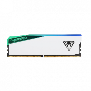 Memoria RAM Patriot Viper Elite 5 RGB DDR5, 5600MHz, 16GB, Non-ECC, CL38, Blanco