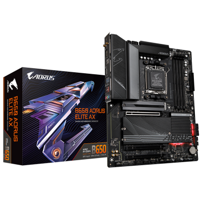 Tarjeta Madre AORUS ATX B650 AORUS ELITE AX, S-AM5, AMD B650, HDMI, 128GB DDR5 para AMD