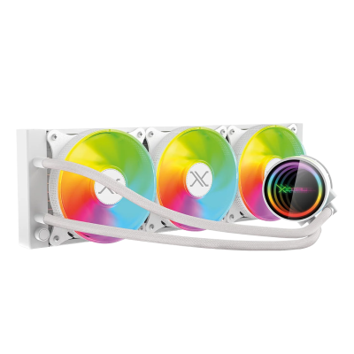 Xzeal XZ411 Enfriamiento Líquido para CPU, 3x 120mm, hasta 2200RPM, Blanco