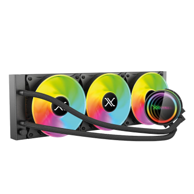 Xzeal XZ411 Enfriamiento Líquido para CPU, 3x 120mm, hasta 2200RPM, Negro