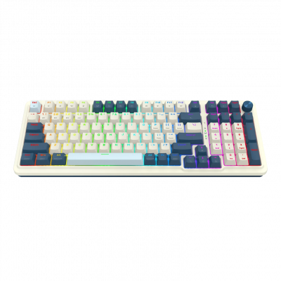 K686WB-RGB-PRO EISA WHITE/BLUE TECLADO REDRAGON 96% RED SWIT