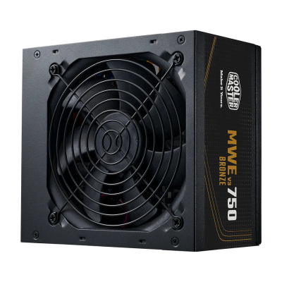 Fuente de Poder Cooler Master MWE 750 BRONZE V3 80 PLUS Bronze, 24-pin ATX, 120mm, 750W