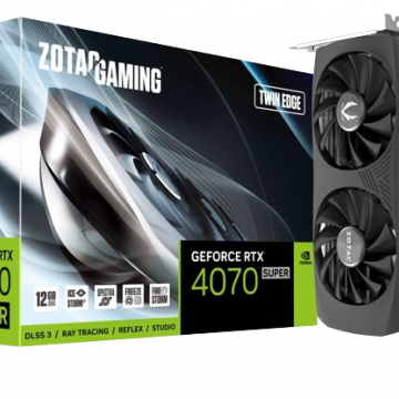 Tarjeta de Video Zotac GAMING GeForce RTX 4070 SUPER Twin Edge, 12GB 192-bit GDDR6X, PCI Express x16 4.0