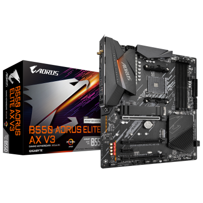 Tarjeta Madre Gigabyte B550 AORUS ELITE AX V3 Socket AM4, PCIe 4.0