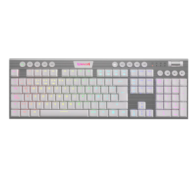 K618W-RGB-SP HORUS WHITE TECLADO REDRAGON 100% ESPAÑOL RED