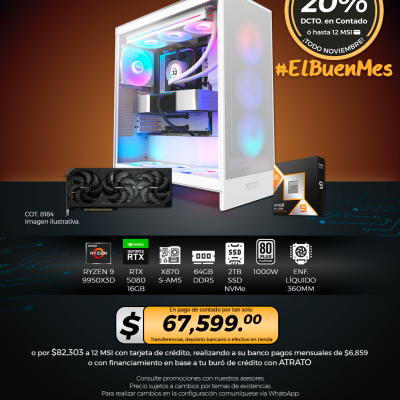 PC GAMER AMD Ryzen 9 9950X3D, RTX 5080 16GB, 64GB RAM, 2TB SSD