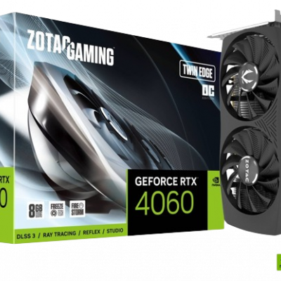 Tarjeta de Video Zotac NVIDIA GeForce RTX 4060 8GB Twin Edge OC, 8GB 128-bit GDDR6, PCI Express 4.0