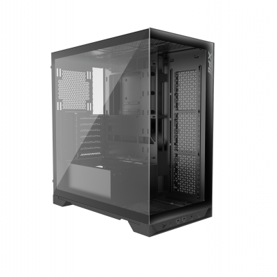 Gabinete Gamer XPG INVADER X con Ventana, Midi Tower, ATX/micro ATX/Mini-ITX, USB 3.2, sin Fuente, 5 Ventiladores Instalados, Negro