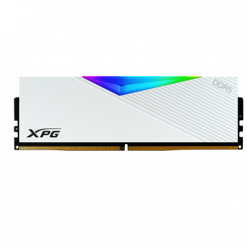 Memoria RAM XPG Lancer RGB DDR5, 5200MHz, 16GB, ECC, CL38, XMP/AMD EXPO, Blanco