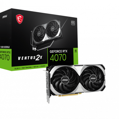 Tarjeta de Video MSI NVIDIA GeForce RTX 4070 VENTUS 2X 12G OC, 12GB 192-bit GDDR6X, PCI Express 4.0