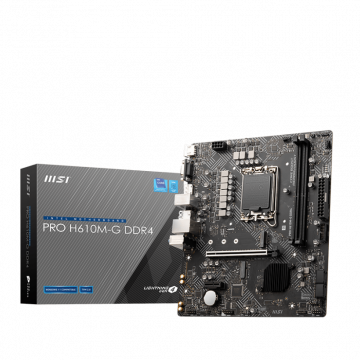 Tarjeta Madre MSI Micro-ATX PRO H610M-G DDR4, S-1700, Intel H610, HDMI, 64GB DDR4 para Intel Requiere Actualización de BIOS para Procesadores Intel 13va. Generación