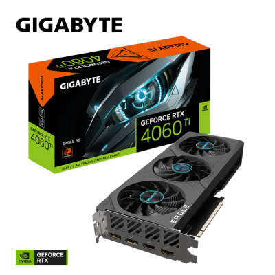 Tarjeta de Video Gigabyte NVIDIA GeForce RTX 4060 Ti EAGLE 8G, 8GB 128-bit GDDR6, PCI Express 4.0