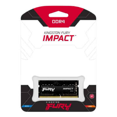 Memoria RAM Kingston FURY Impact DDR4, 3200MHz, 8GB, Non-ECC, CL20, SO-DIMM, XMP