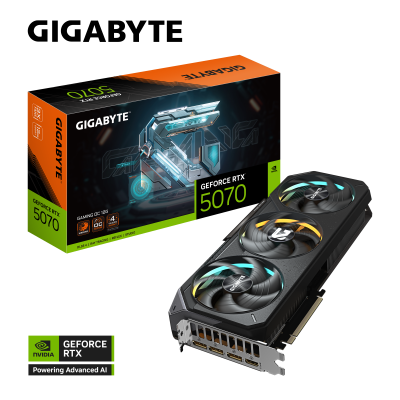 Tarjeta de Video Gigabyte NVIDIA GeForce RTX 5070 GAMING OC, 12GB 192-bit GDDR7, PCI Express x16 5.0