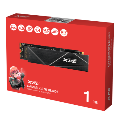 SSD XPG GAMMIX S70 BLADE NVMe, 1TB, PCI Express 4.0, M.2