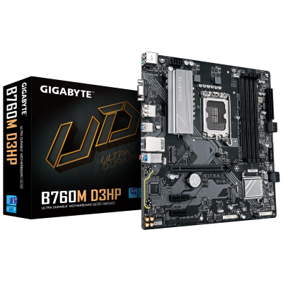 Tarjeta Madre Gigabyte B760M D3HP DDR5, Micro-ATX, LGA 1700, Intel B760, 128GB DDR5, HDMI/DP para Intel