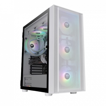 Gabinete Thermaltake H570 TG ARGB Snow con Ventana, Midi-Tower, ATX/E-ATX/Micro ATX/Mini-ITX, USB 3.0, sin Fuente, 3 Ventiladores Instalados ARGB, Blanco