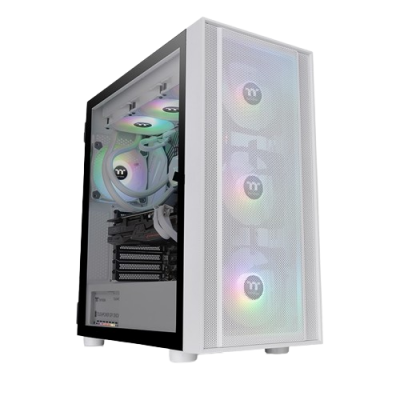 Gabinete Thermaltake H570 TG ARGB Snow con Ventana, Midi-Tower, ATX/E-ATX/Micro ATX/Mini-ITX, USB 3.0, sin Fuente, 3 Ventiladores Instalados ARGB, Blanco