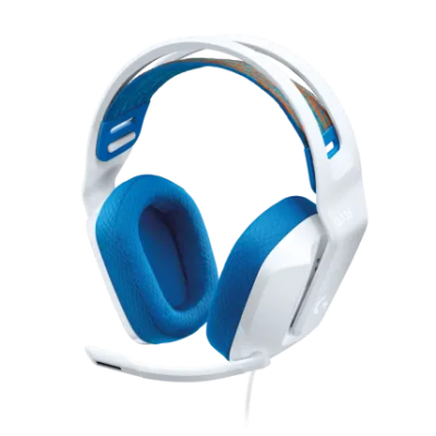 Logitech Audífonos Gamer G335 para PC/Xbox/PS4/Nintendo Switch, Alámbrico, 3.5mm, Blanco
