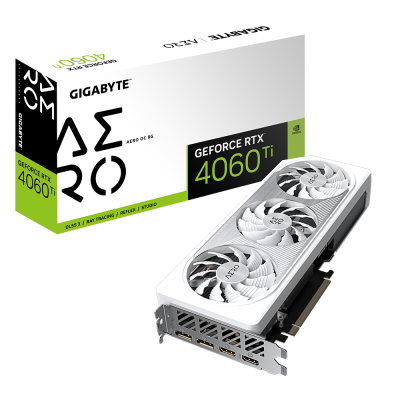 Tarjeta de Video Gigabyte NVIDIA GeForce RTX 4060 Ti AERO OC 8G, 8GB 128-bit GDDR6, PCI Express 4.0