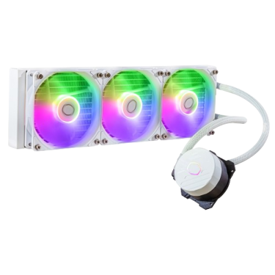 Cooler Master MasterLiquid 360L Core ARGB White Enfriamiento Líquido para CPU, 3 x 120mm, 650-1750RPM