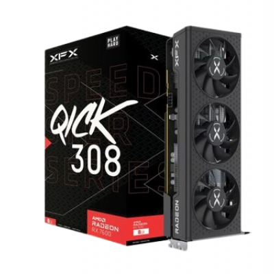 Tarjeta de Video XFX Speedster QICK 308 AMD Radeon RX 7600, 8GB 128-bit GDDR6, PCI Express 4.0